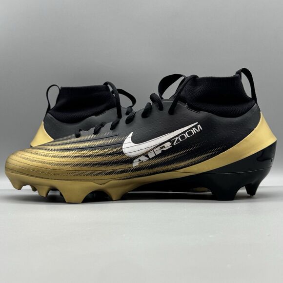 Nike Vapor Pro 1 Football Cleats Black Gold Men\'s Size 11 FB3298-003 NEW main image 6